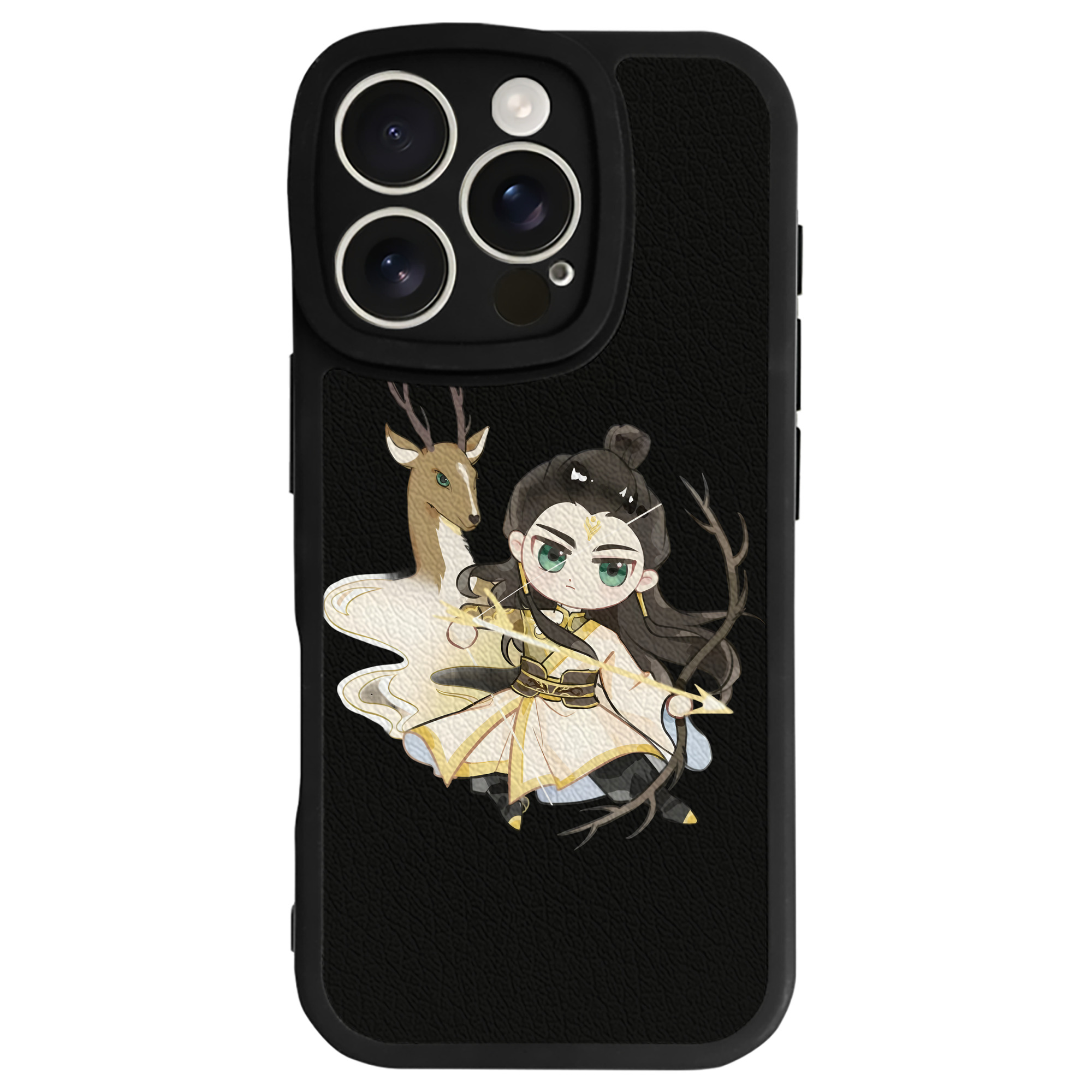 （画像用） Ne Zha 2 ナタ 魔童の大暴れ 【iPhone 16シリーズ対応】シリコンスマホケース（レザー調） 材質：シリコン